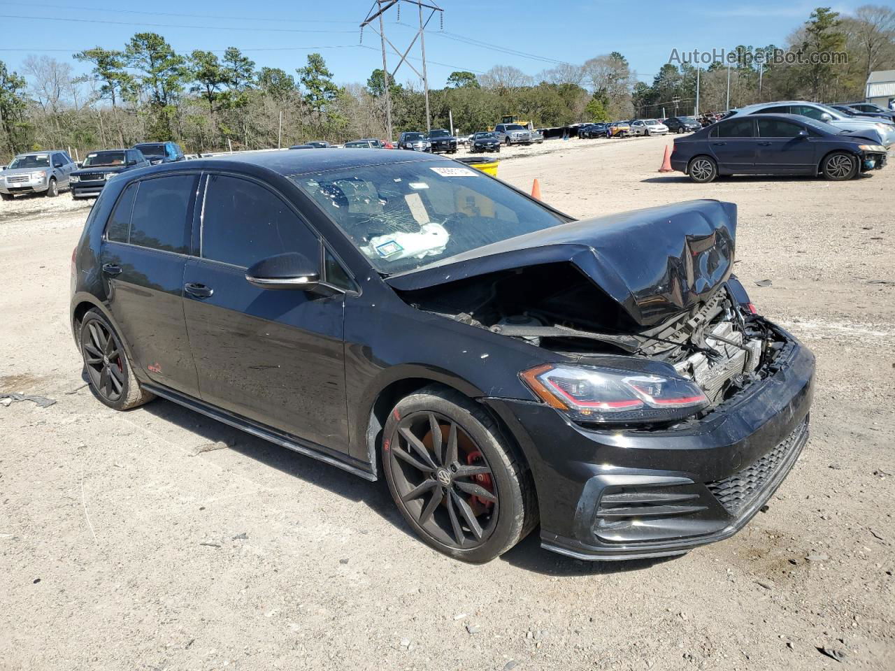 2019 Volkswagen Gti S Black vin: 3VW5T7AU7KM015616