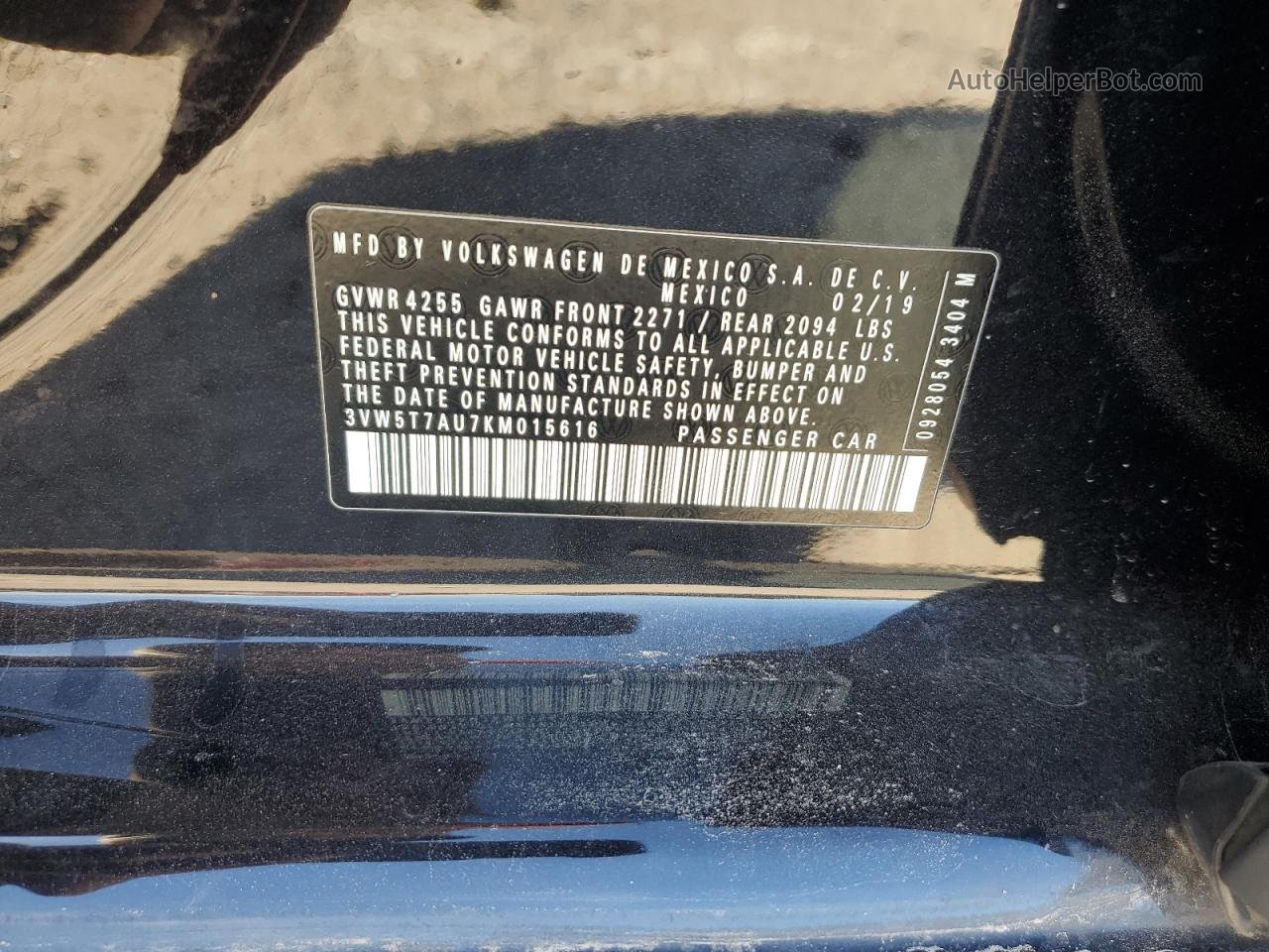 2019 Volkswagen Gti S Черный vin: 3VW5T7AU7KM015616