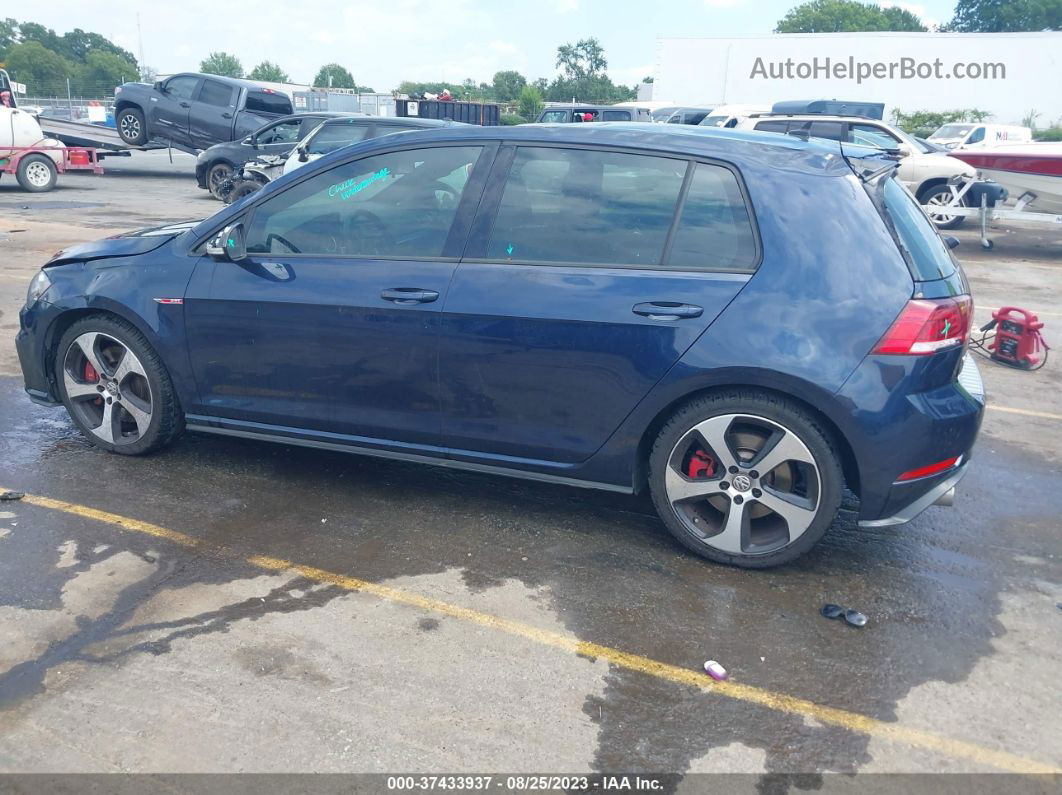 2019 Volkswagen Golf Gti S/se/autobahn Синий vin: 3VW5T7AU7KM025661