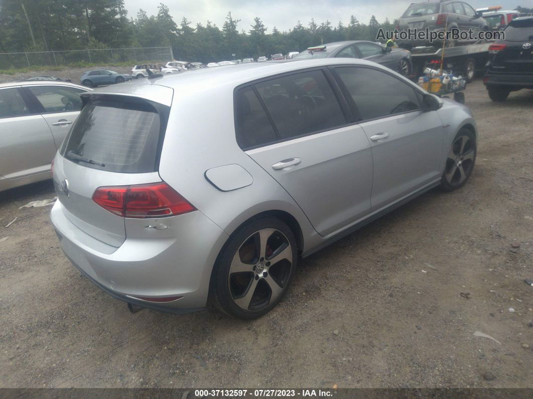 2015 Volkswagen Golf Gti Se Silver vin: 3VW5T7AU8FM007806