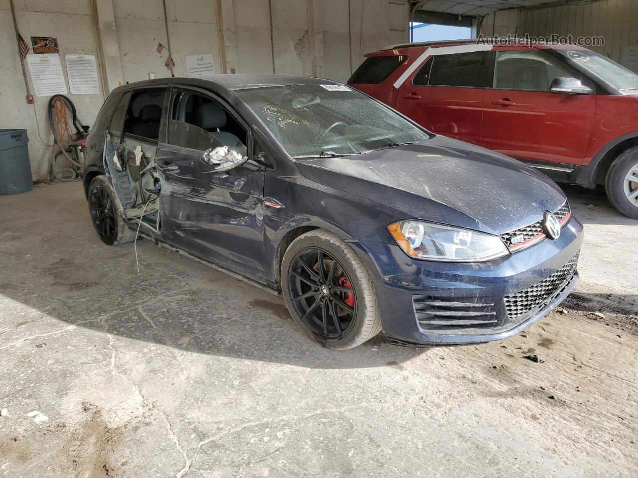 2016 Volkswagen Gti S/se Синий vin: 3VW5T7AU8GM050933