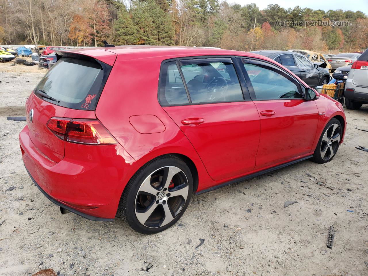 2016 Volkswagen Gti S/se Красный vin: 3VW5T7AU8GM060362