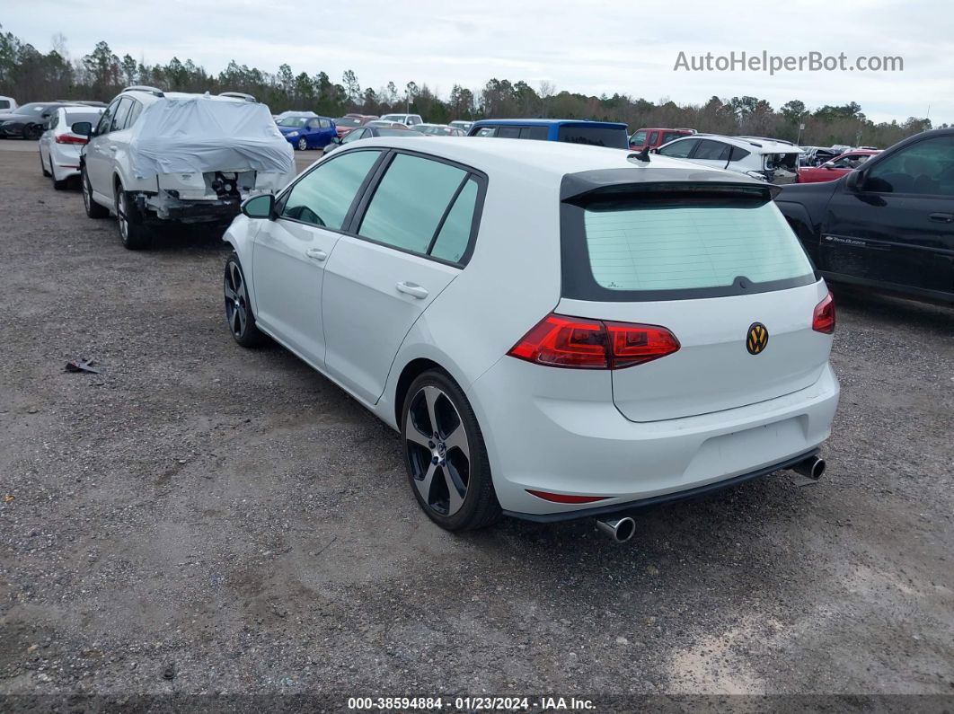 2017 Volkswagen Golf Gti Autobahn 4-door/s 4-door/se 4-door/sport 4-door White vin: 3VW5T7AU8HM067202