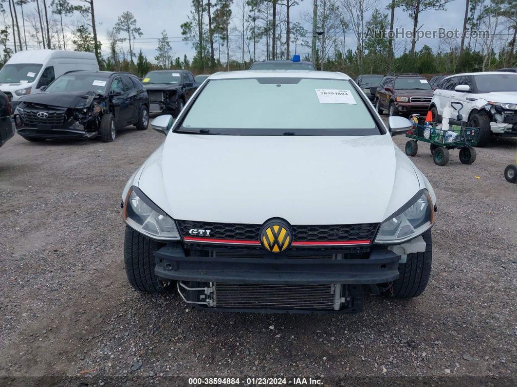 2017 Volkswagen Golf Gti Autobahn 4-door/s 4-door/se 4-door/sport 4-door Белый vin: 3VW5T7AU8HM067202