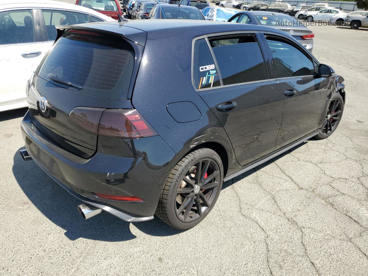 2019 Volkswagen Gti S Black vin: 3VW5T7AU8KM005032