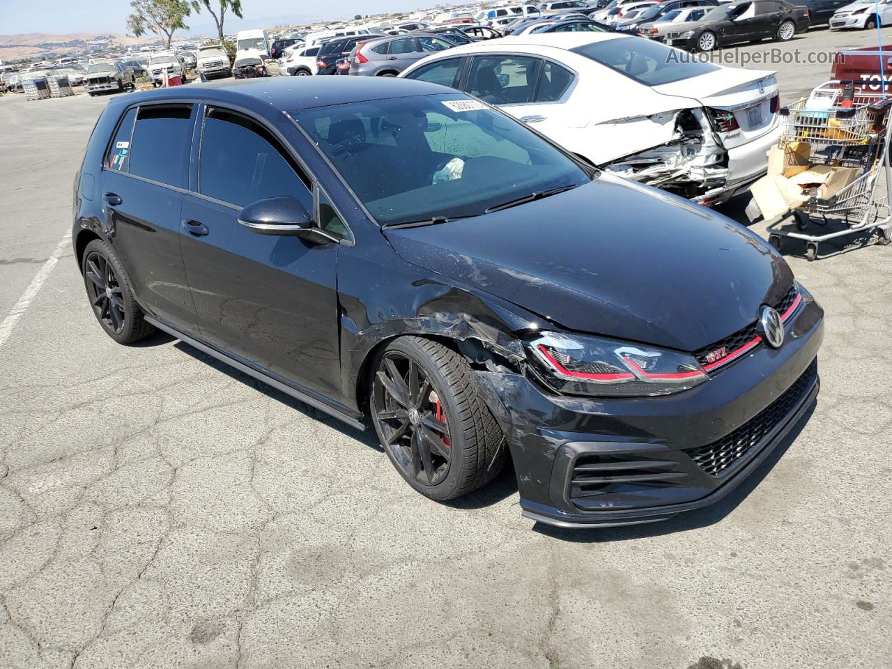 2019 Volkswagen Gti S Black vin: 3VW5T7AU8KM005032