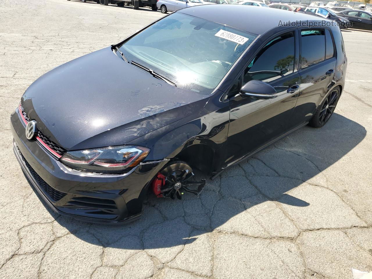 2019 Volkswagen Gti S Черный vin: 3VW5T7AU8KM005032