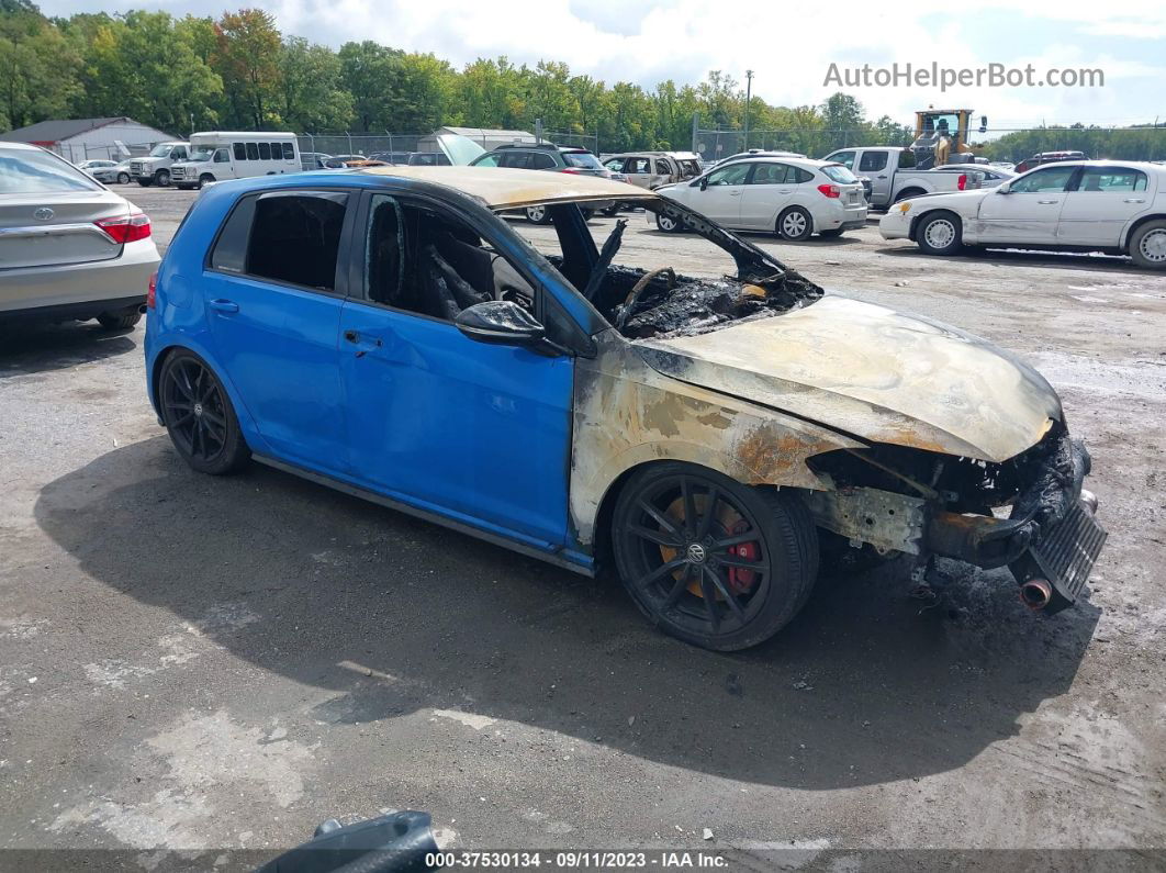 2019 Volkswagen Golf Gti S/se/autobahn Blue vin: 3VW5T7AU8KM010652