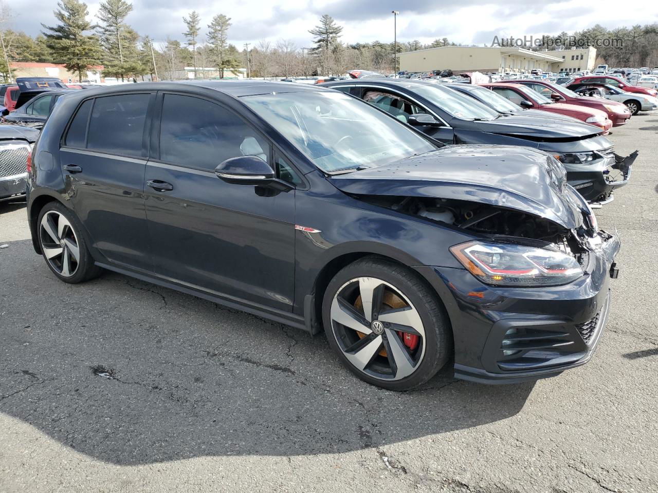 2019 Volkswagen Gti S Черный vin: 3VW5T7AU8KM026687