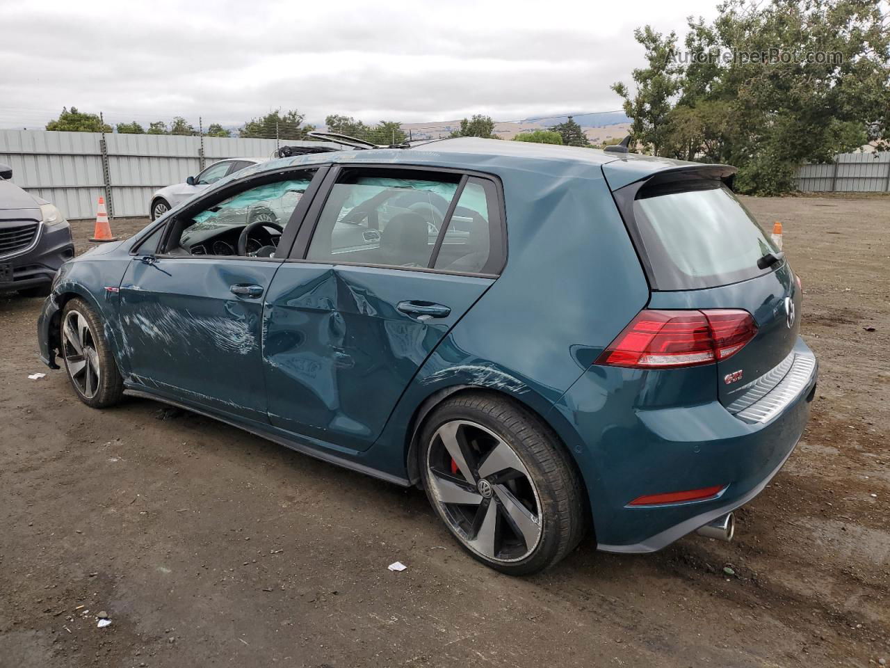 2019 Volkswagen Gti S Синий vin: 3VW5T7AU8KM026978