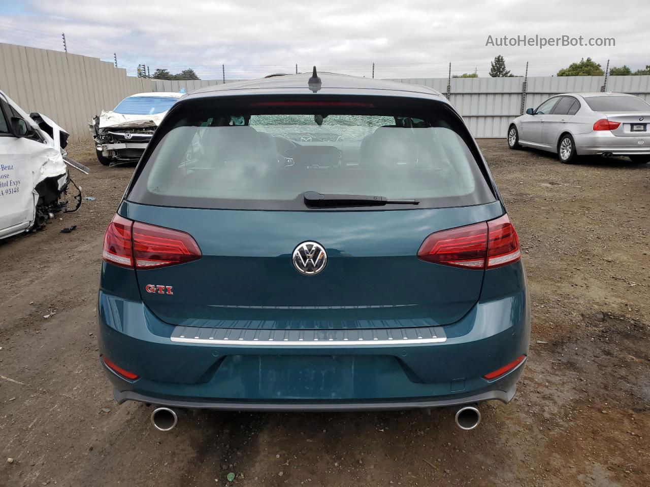 2019 Volkswagen Gti S Синий vin: 3VW5T7AU8KM026978