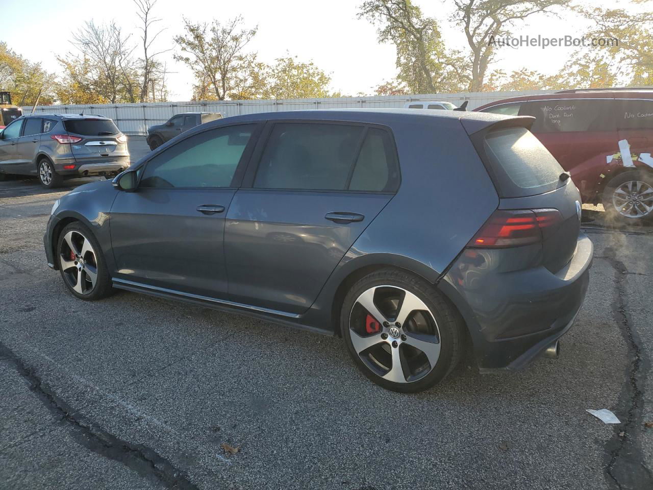 2019 Volkswagen Gti S Gray vin: 3VW5T7AU8KM027354