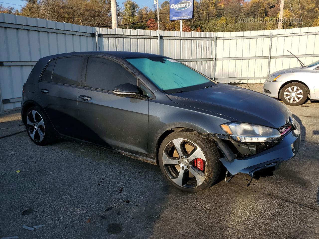 2019 Volkswagen Gti S Gray vin: 3VW5T7AU8KM027354