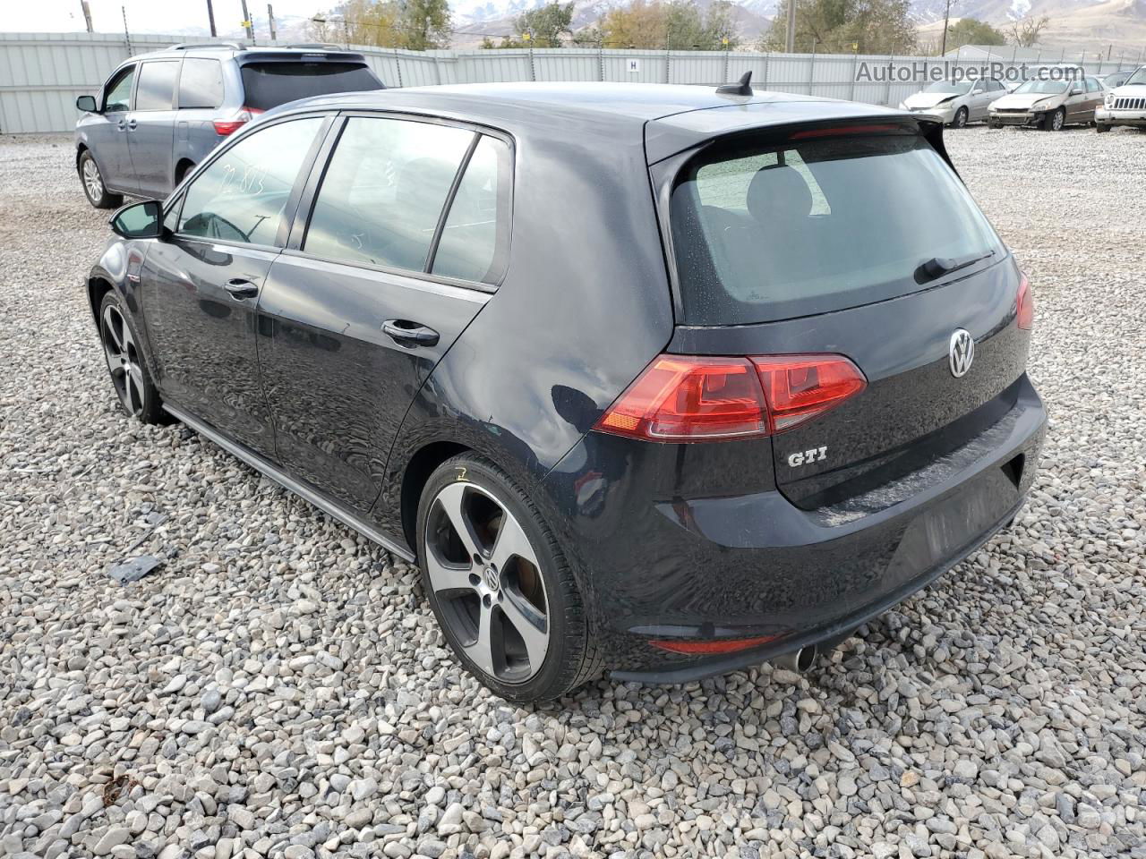 2015 Volkswagen Gti  Black vin: 3VW5T7AU9FM076228