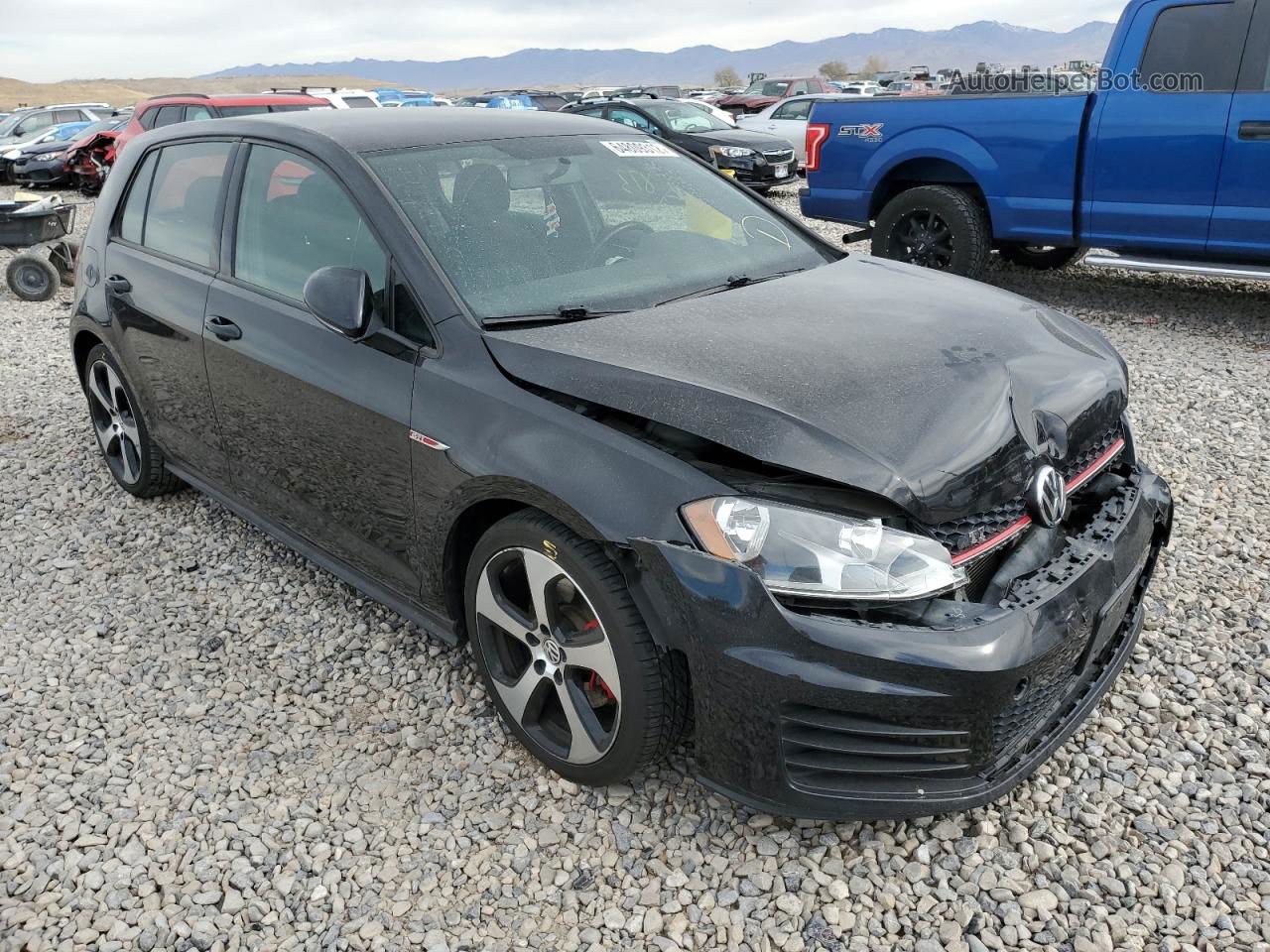 2015 Volkswagen Gti  Черный vin: 3VW5T7AU9FM076228