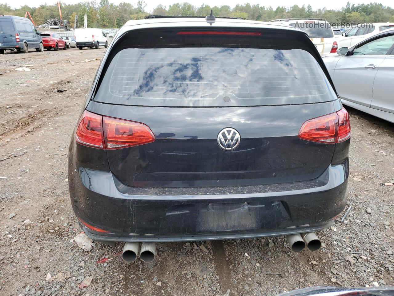 2015 Volkswagen Gti  Black vin: 3VW5T7AU9FM088265