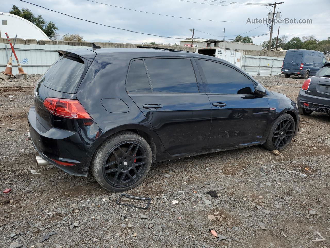 2015 Volkswagen Gti  Black vin: 3VW5T7AU9FM088265