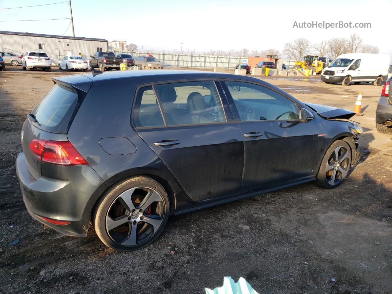 2015 Volkswagen Gti  Black vin: 3VW5T7AU9FM104416