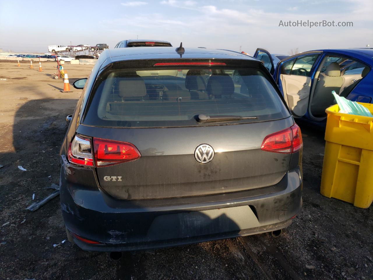 2015 Volkswagen Gti  Черный vin: 3VW5T7AU9FM104416