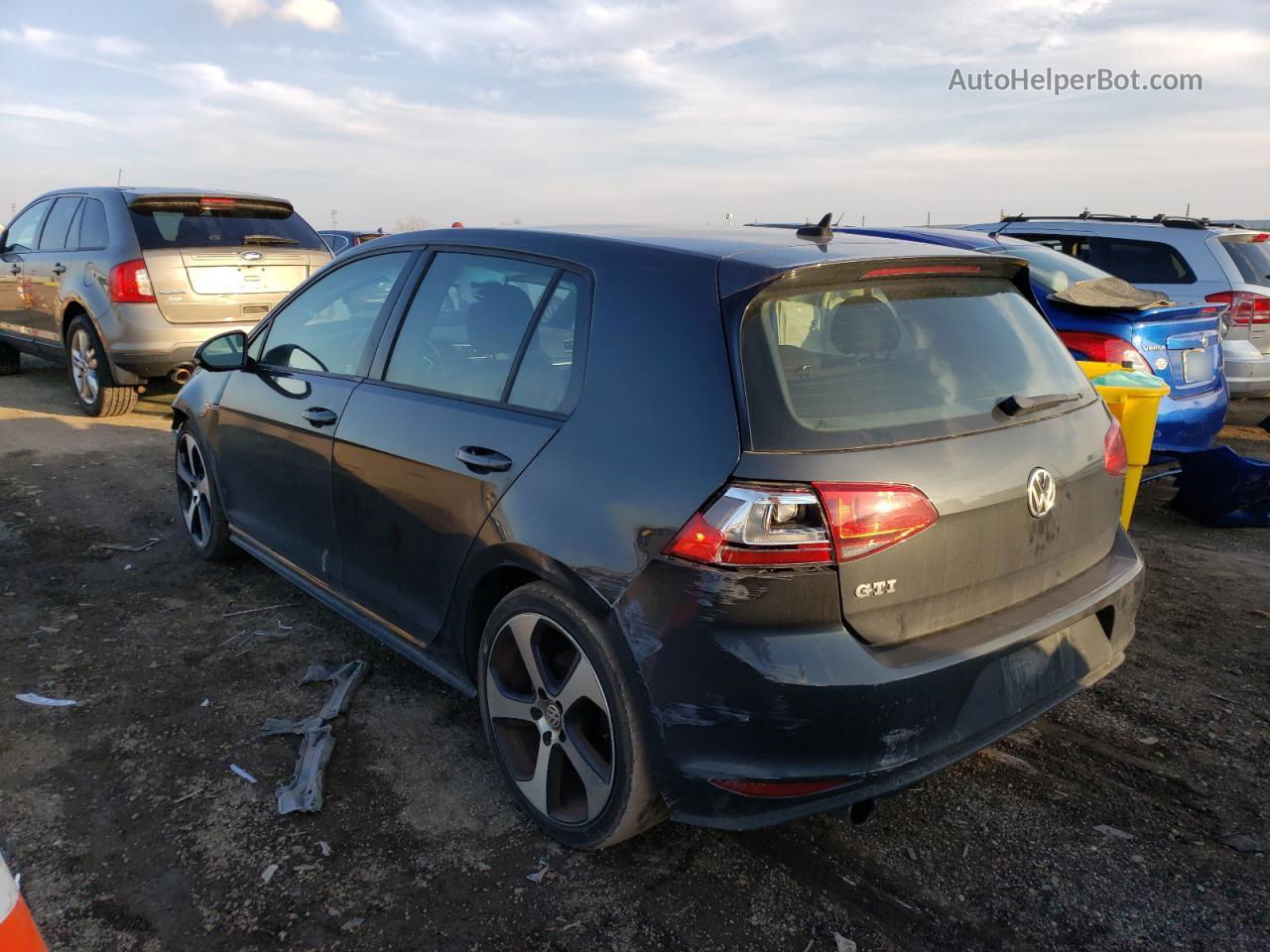 2015 Volkswagen Gti  Черный vin: 3VW5T7AU9FM104416