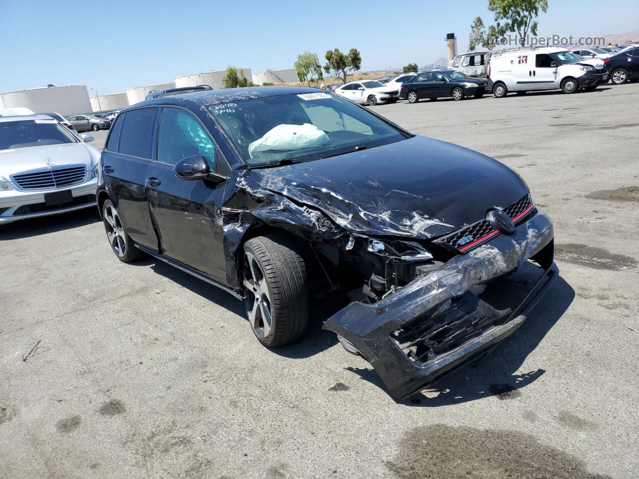 2017 Volkswagen Gti S Black vin: 3VW5T7AU9HM013746