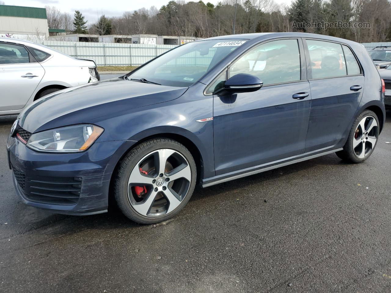 2017 Volkswagen Gti S Blue vin: 3VW5T7AU9HM068603