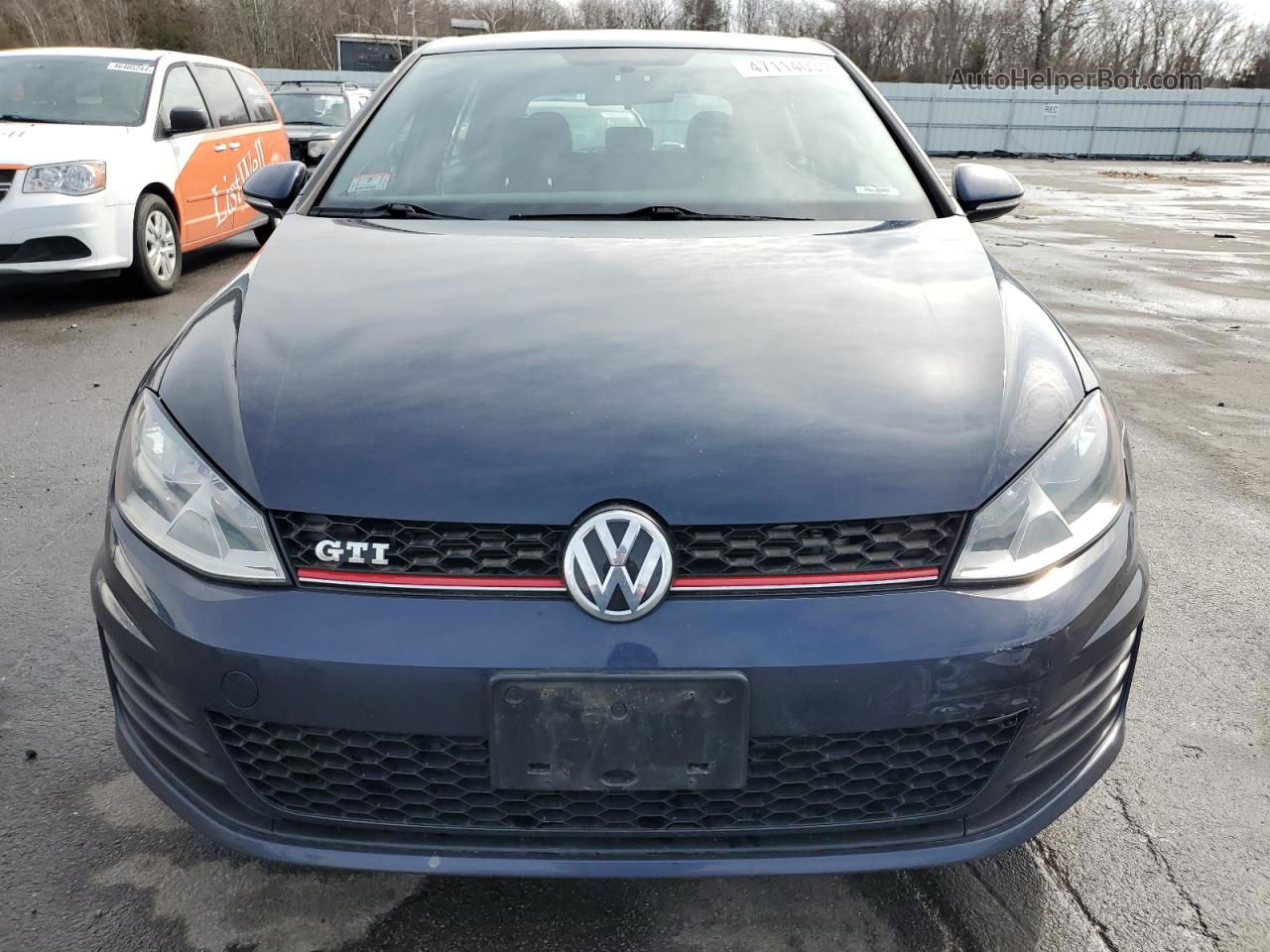 2017 Volkswagen Gti S Blue vin: 3VW5T7AU9HM068603