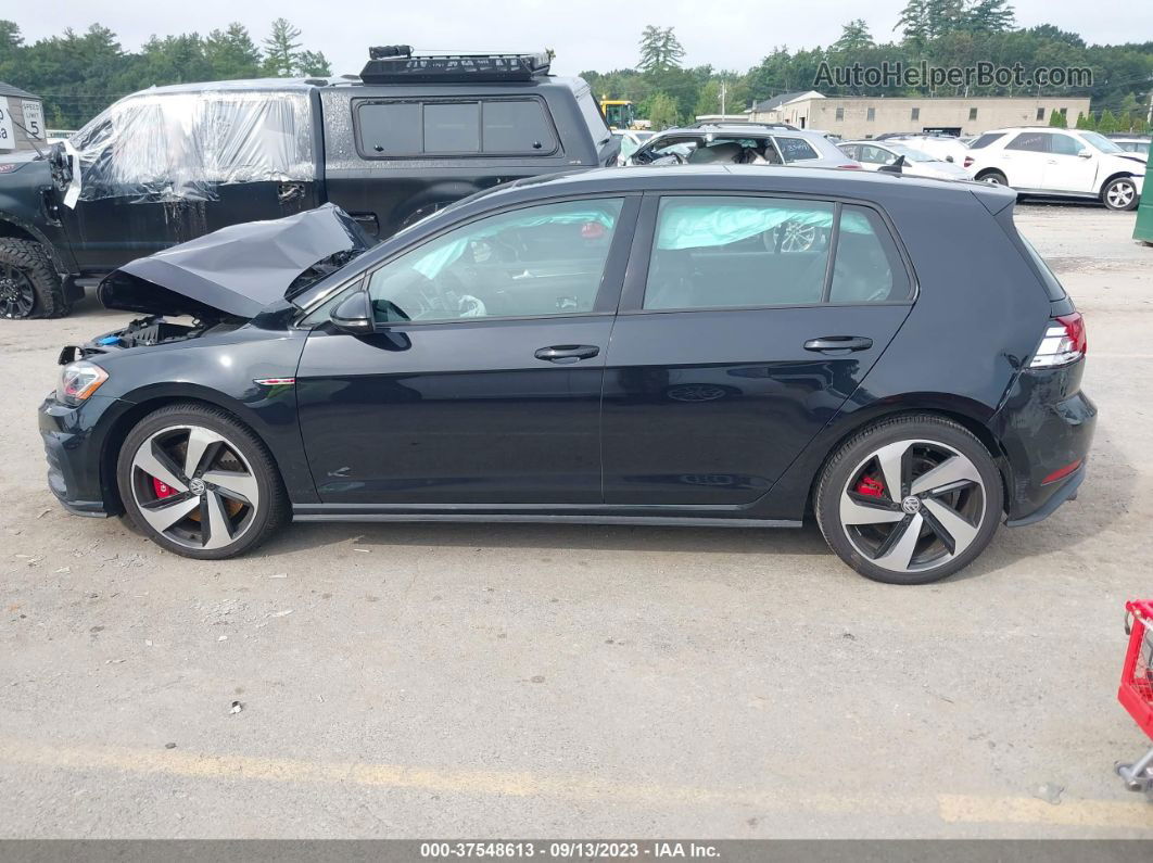 2019 Volkswagen Golf Gti S/se/autobahn Black vin: 3VW5T7AU9KM011776