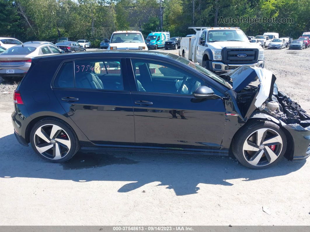 2019 Volkswagen Golf Gti S/se/autobahn Black vin: 3VW5T7AU9KM011776