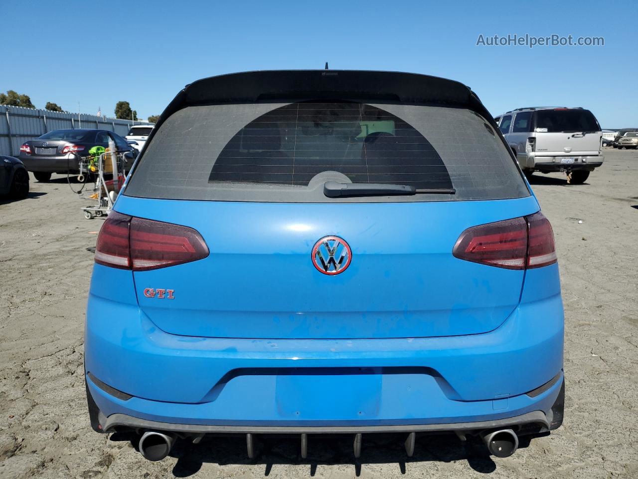 2019 Volkswagen Gti S Blue vin: 3VW5T7AU9KM017254