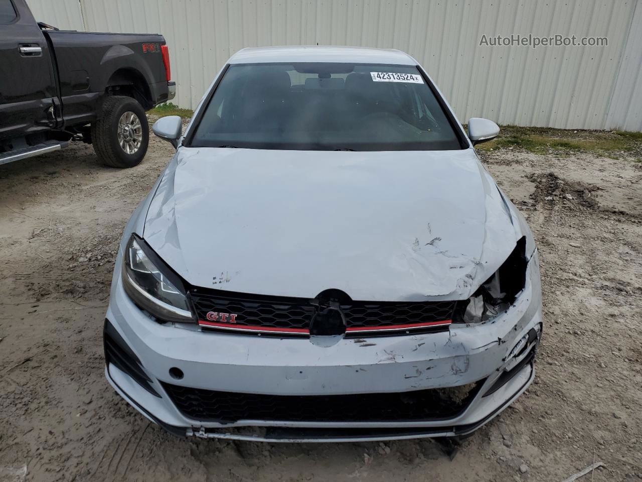 2019 Volkswagen Gti S White vin: 3VW5T7AU9KM034345