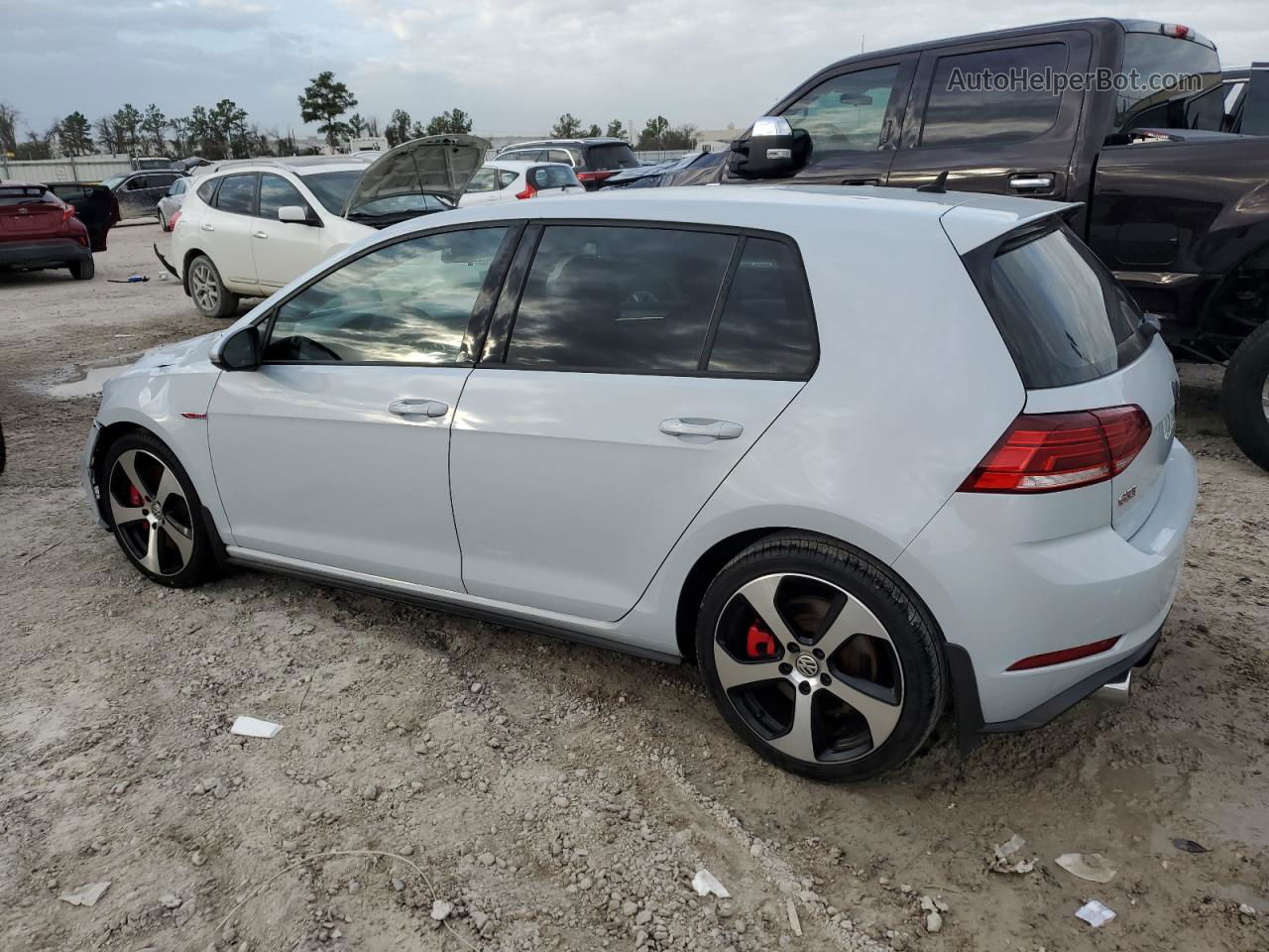 2019 Volkswagen Gti S White vin: 3VW5T7AU9KM034345