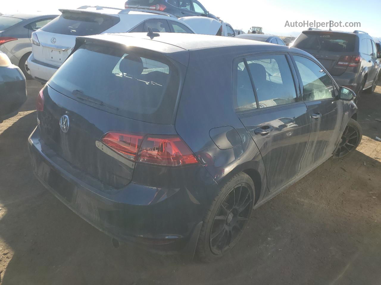 2015 Volkswagen Gti  Blue vin: 3VW5T7AUXFM015485