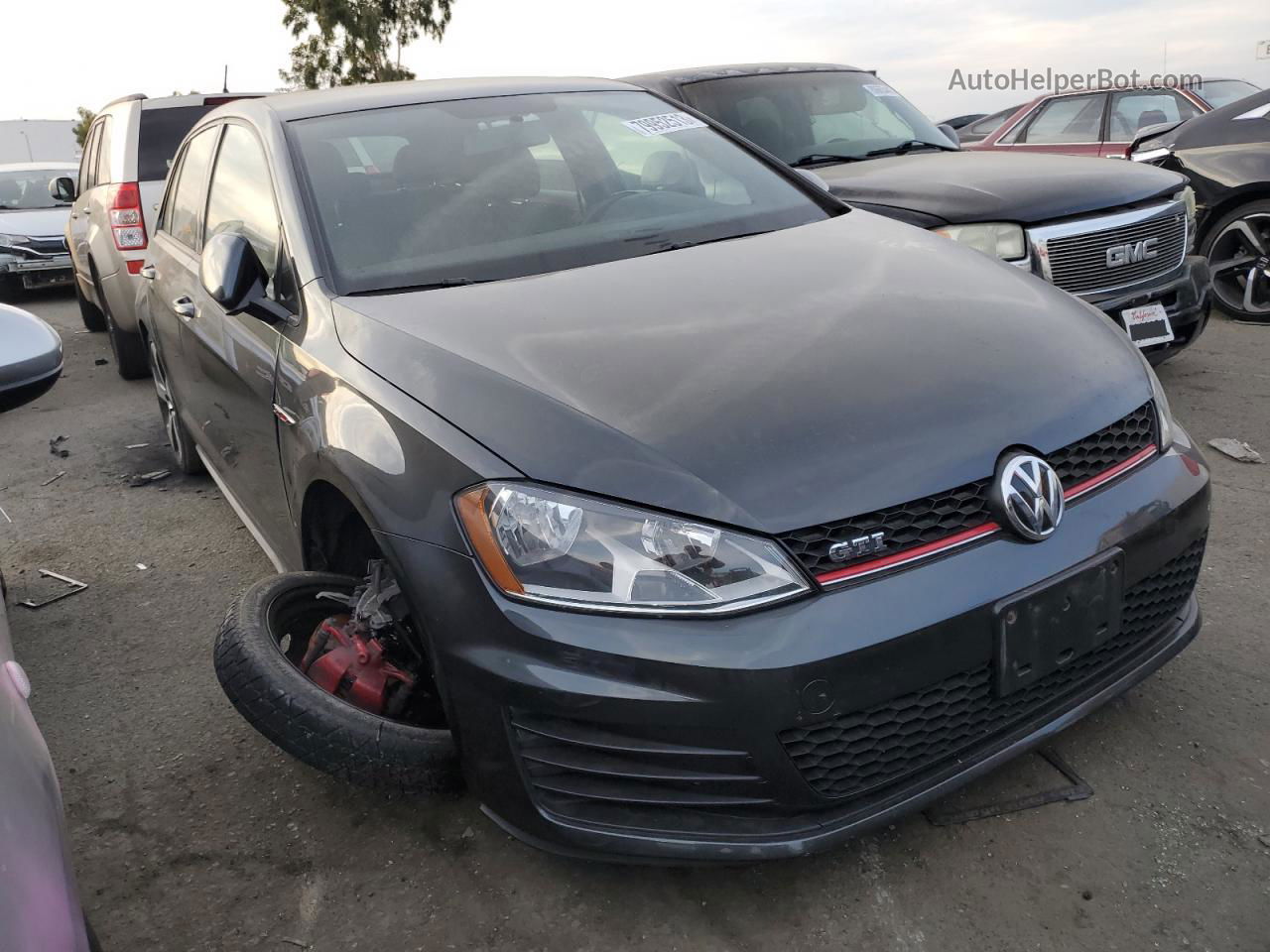 2016 Volkswagen Gti S/se Gray vin: 3VW5T7AUXGM013737