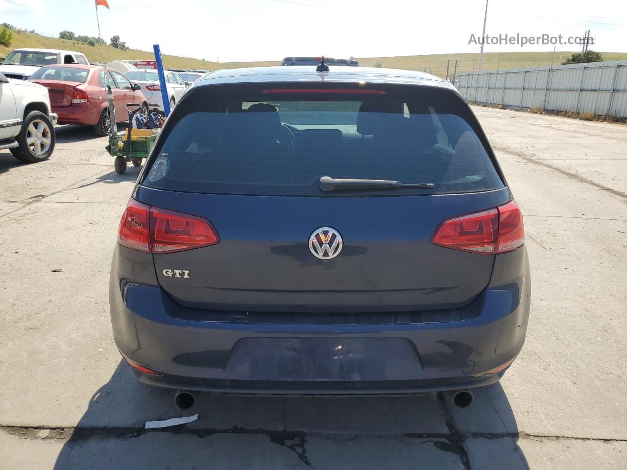 2017 Volkswagen Gti S Синий vin: 3VW5T7AUXHM005963