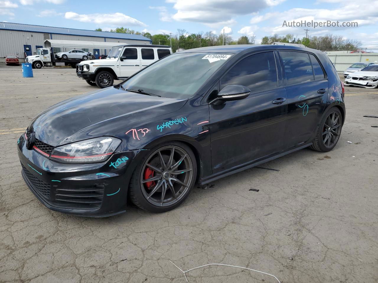 2017 Volkswagen Gti S Black vin: 3VW5T7AUXHM026067