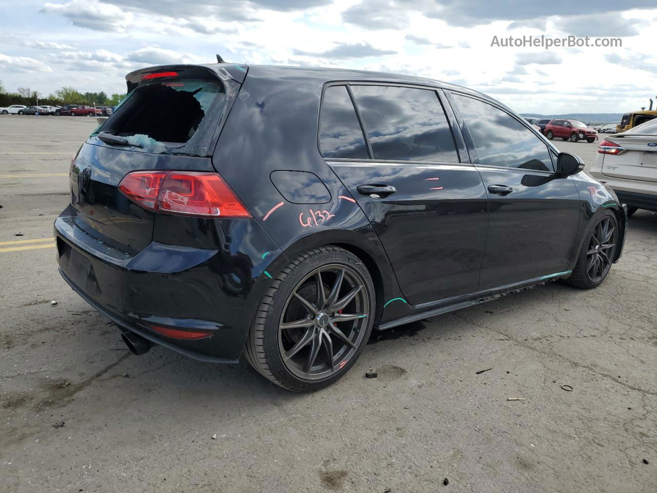 2017 Volkswagen Gti S Black vin: 3VW5T7AUXHM026067