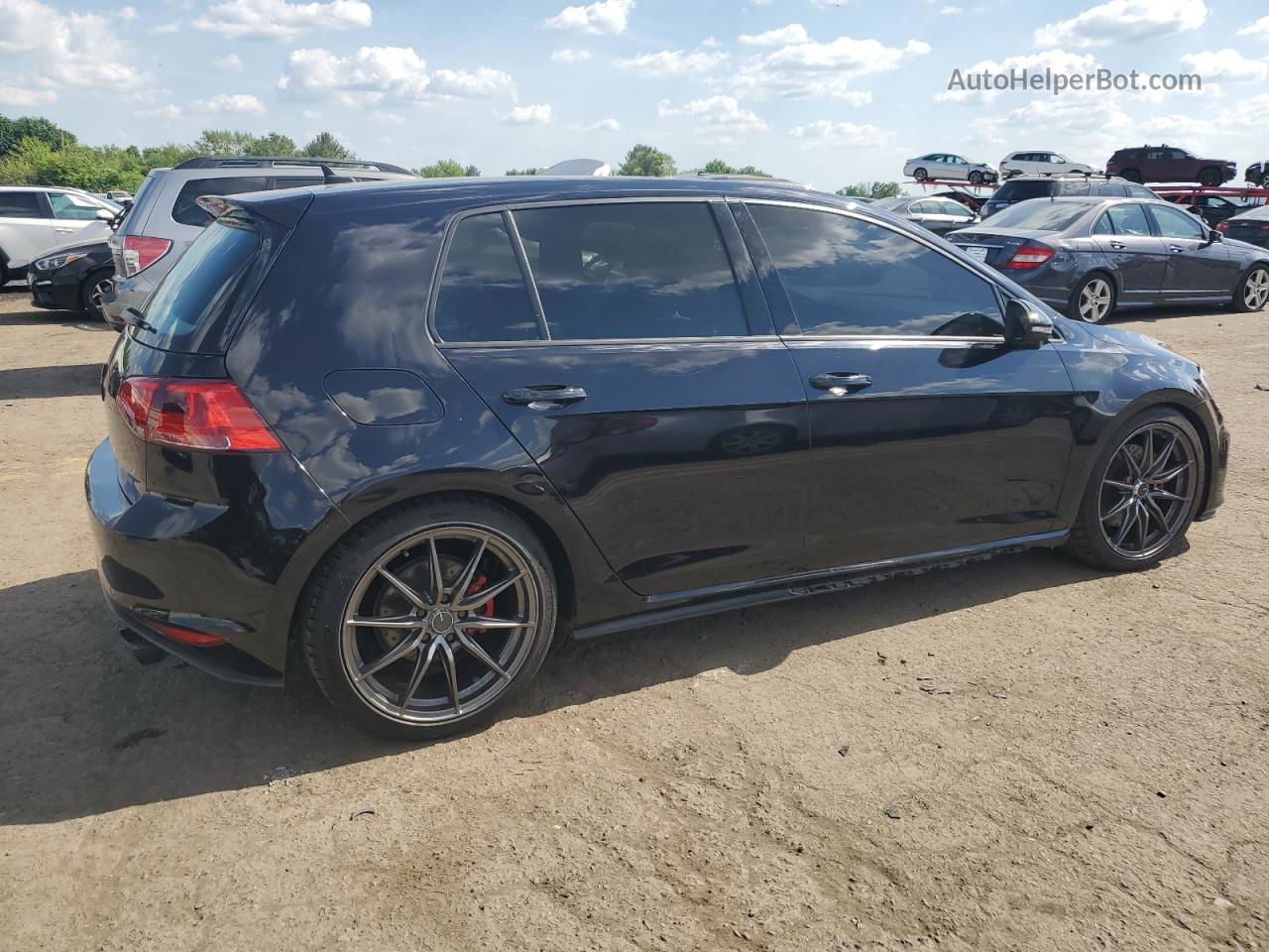 2017 Volkswagen Gti S Black vin: 3VW5T7AUXHM026067