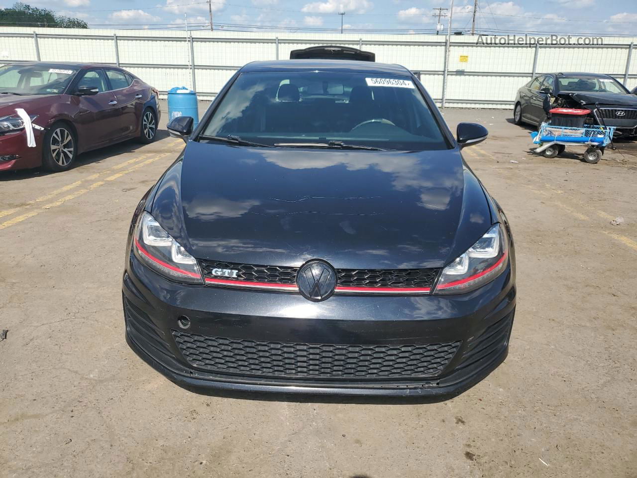 2017 Volkswagen Gti S Black vin: 3VW5T7AUXHM026067