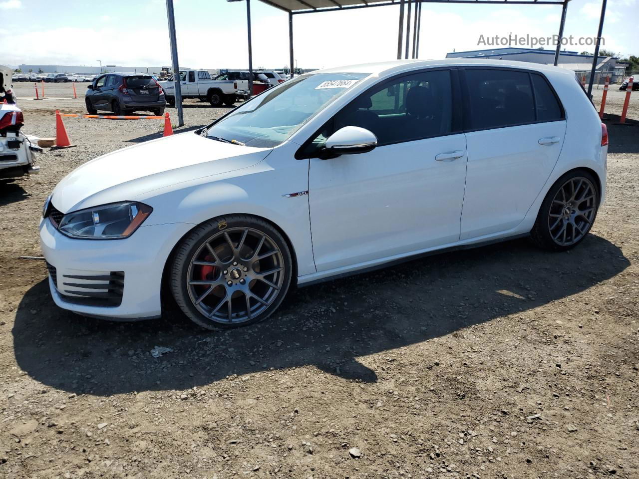 2017 Volkswagen Gti S White vin: 3VW5T7AUXHM028997