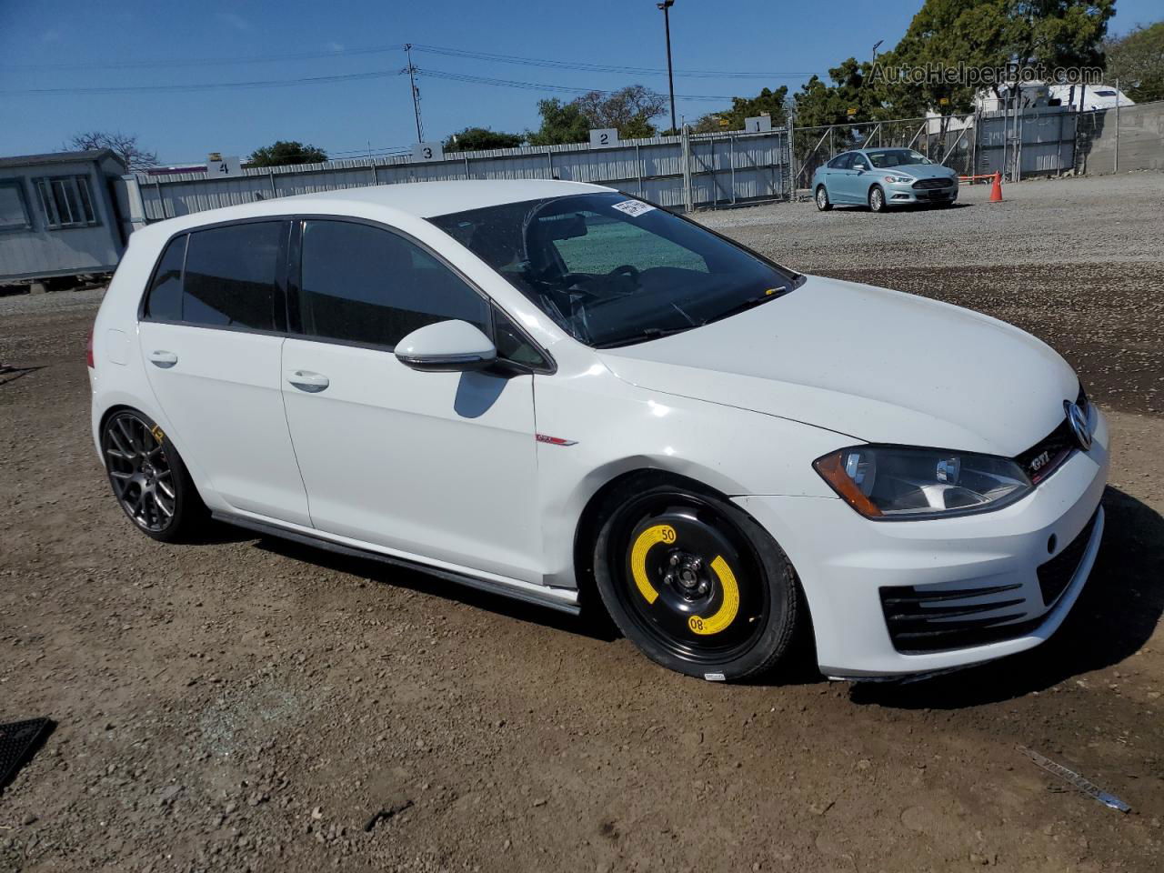 2017 Volkswagen Gti S White vin: 3VW5T7AUXHM028997