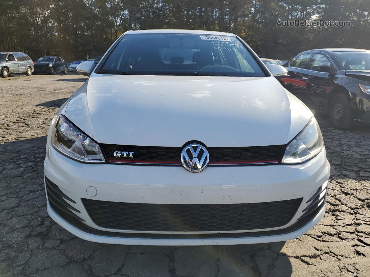 2017 Volkswagen Gti S White vin: 3VW5T7AUXHM044116