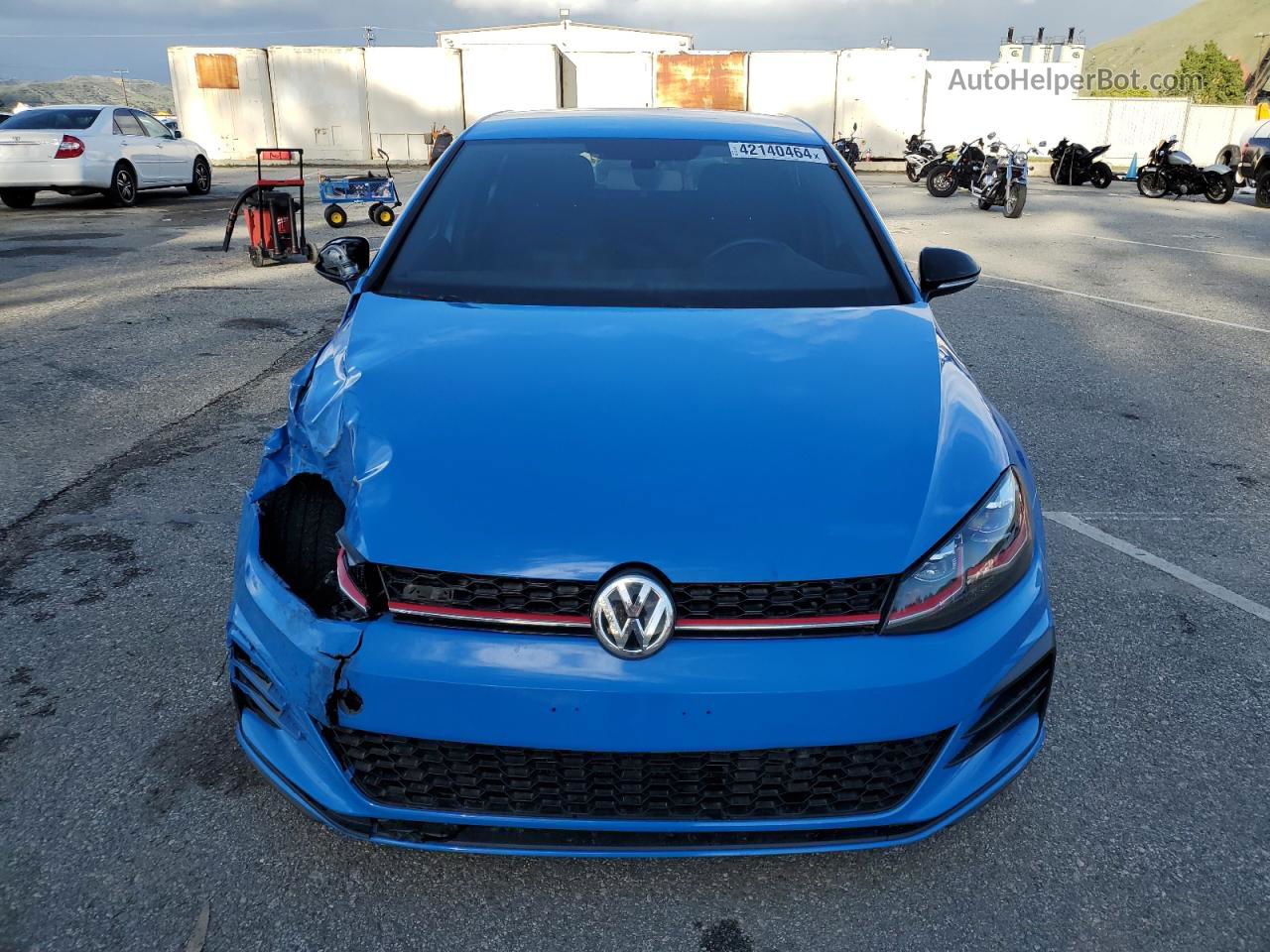 2019 Volkswagen Gti S Blue vin: 3VW5T7AUXKM012693