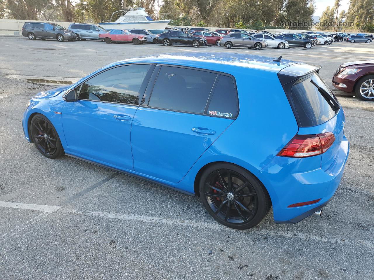 2019 Volkswagen Gti S Blue vin: 3VW5T7AUXKM012693