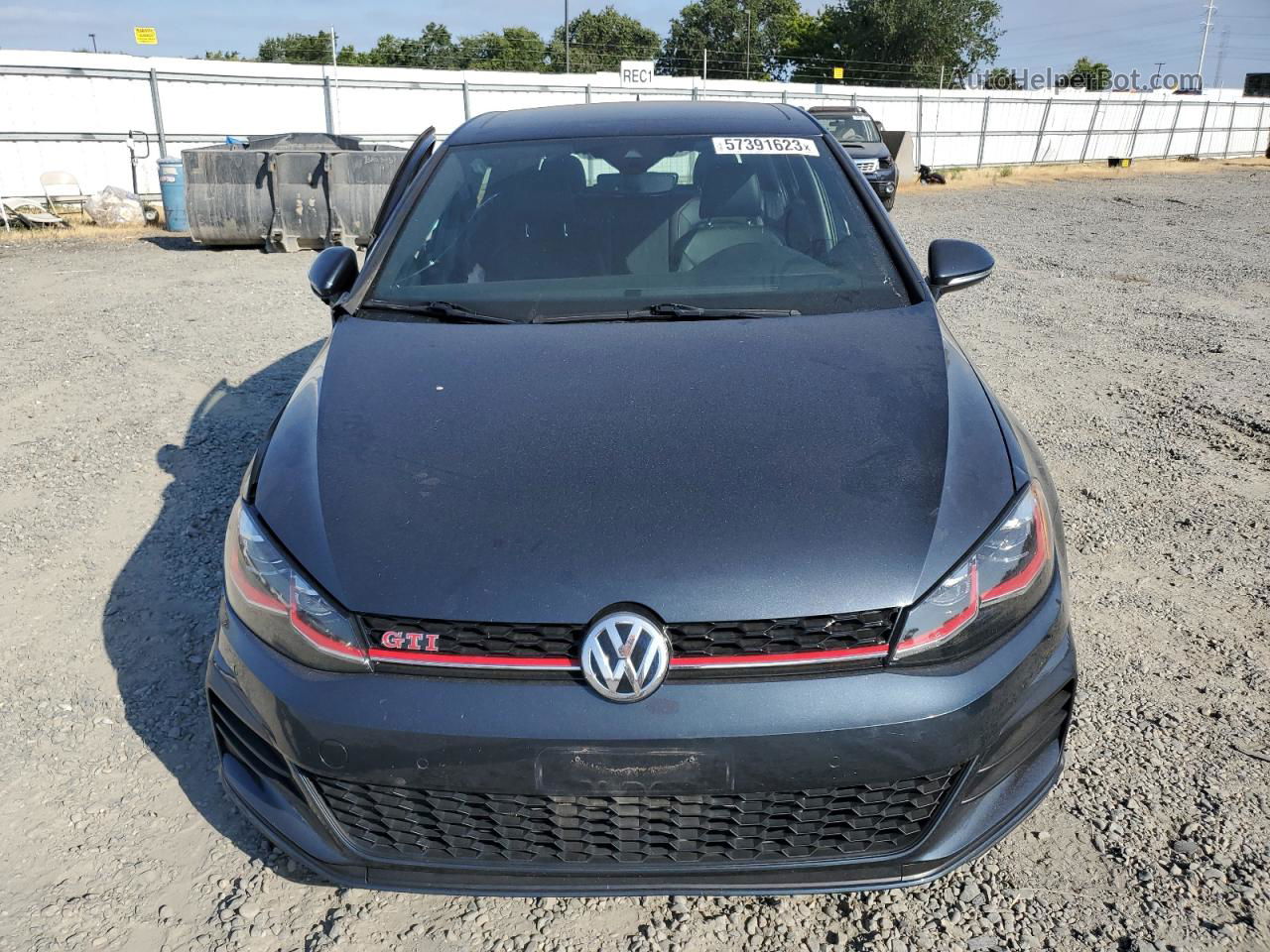 2019 Volkswagen Gti S Gray vin: 3VW5T7AUXKM020292