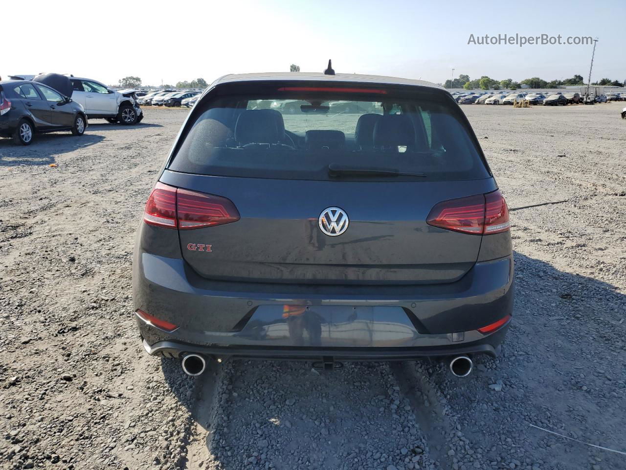 2019 Volkswagen Gti S Gray vin: 3VW5T7AUXKM020292