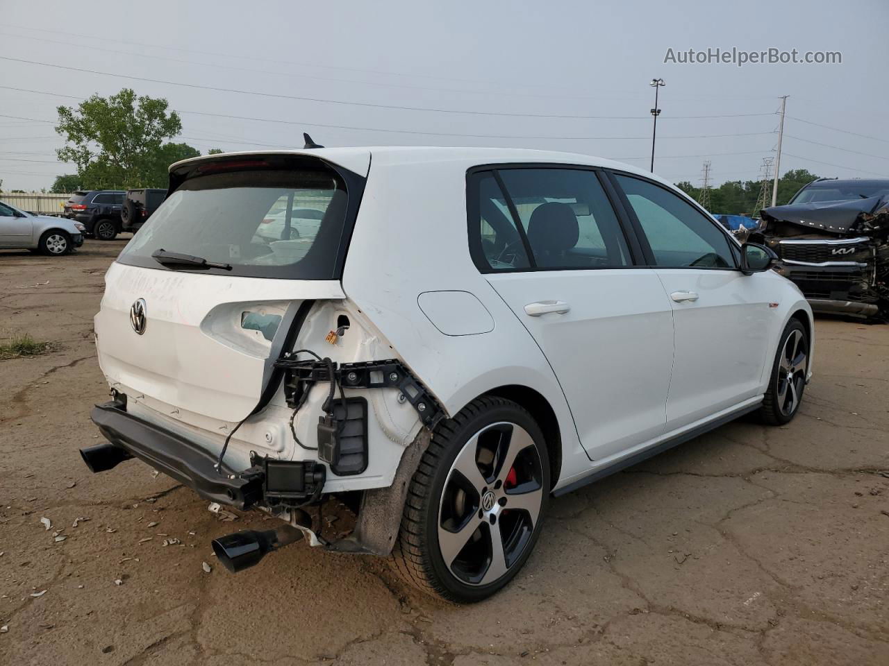 2019 Volkswagen Gti S White vin: 3VW5T7AUXKM029879