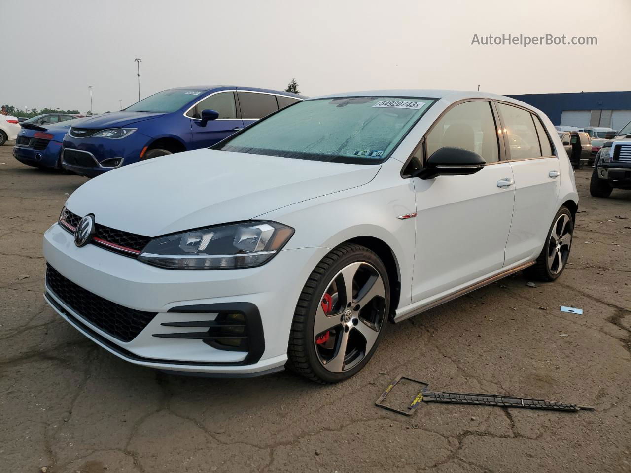 2019 Volkswagen Gti S White vin: 3VW5T7AUXKM029879