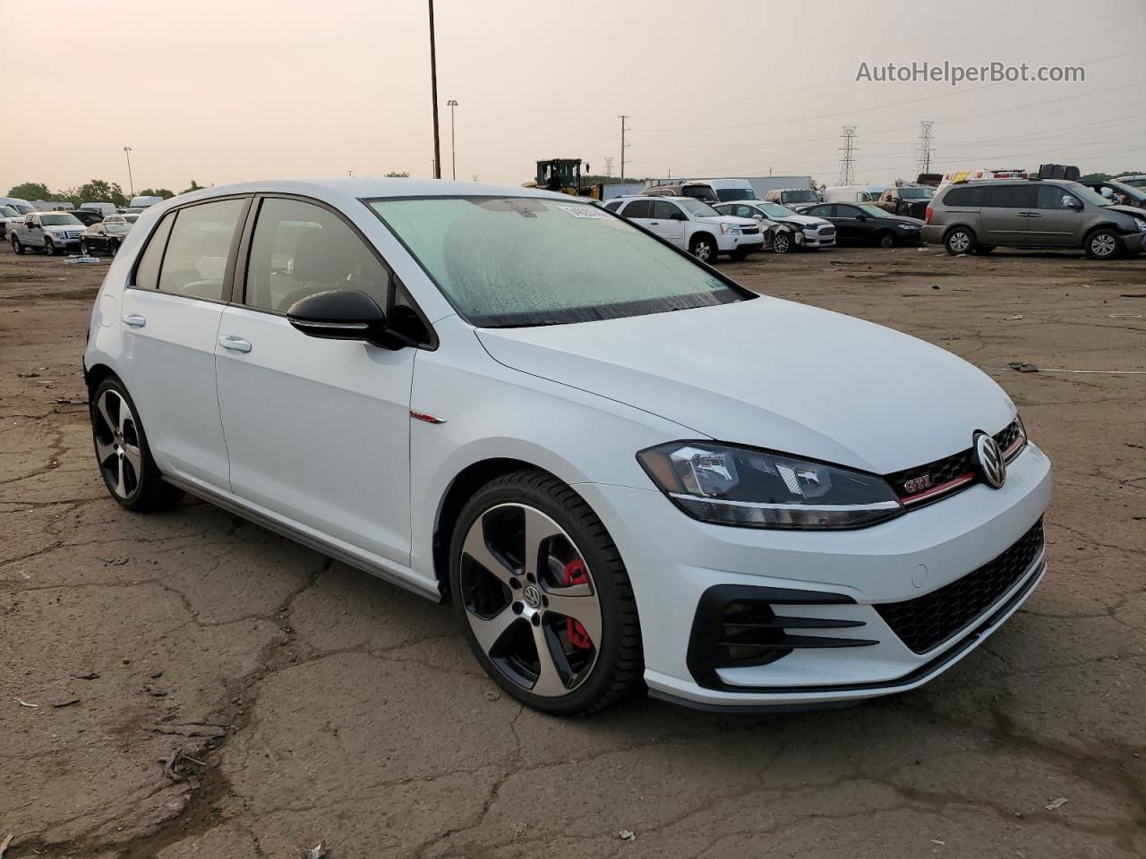 2019 Volkswagen Gti S White vin: 3VW5T7AUXKM029879