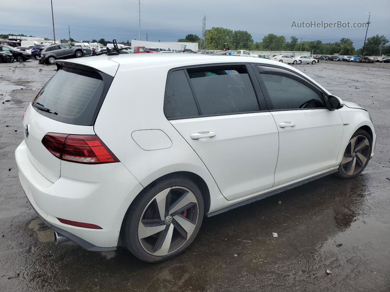 2019 Volkswagen Gti S White vin: 3VW5T7AUXKM037125